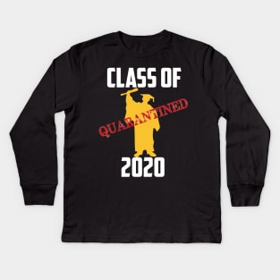 class of 2020 quarantined graduation senior Kids Long Sleeve T-Shirt